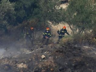 Φωτογραφία για Έσβησε η μεγάλη φωτιά στη Μεσαρά - Παραμένει η Πυροσβεστική υπό το φόβο αναζωπυρώσεων