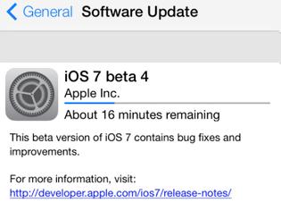 Φωτογραφία για Η Apple απελευθερώνει το iOS 7 beta 4 για τους προγραμματιστές
