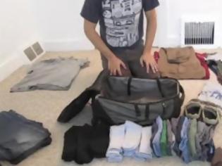 Φωτογραφία για VIDEO: Πώς να χωρέσετε άπειρα πράγματα στη βαλίτσα σας!