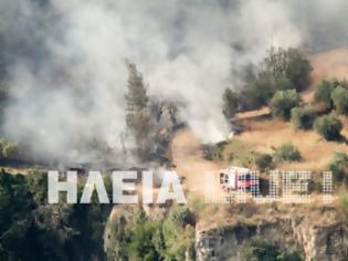 Φωτογραφία για Ηλεία: Eπιχειρούν για έβδομη μέρα στο Κλινδιά -νΠαραμένει η Πυροσβεστική στο μέτωπο σε επιφυλακή