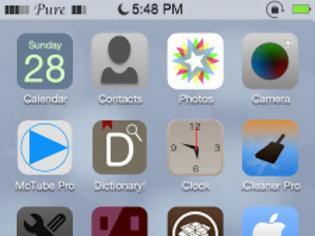 Φωτογραφία για Pure iOS Pro: Cydia theme new free