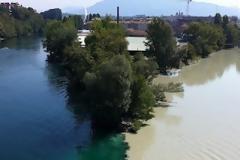 Μαγική φωτογραφία δείχνει το σημείο ένωσης 2 ποταμών !!