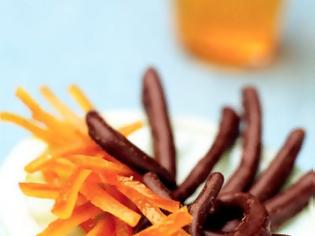 Φωτογραφία για Πορτοκαλένιες φλούδες βουτηγμένες στη σοκολάτα