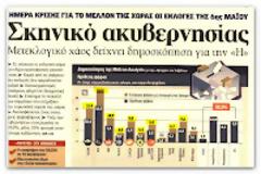 Περίπου στο 40% μαζι το ΠΑΣΟΚ και η ΝΔ