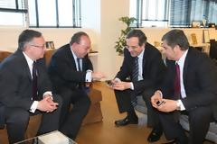 Συνάντηση Σαμαρά με τον Ιταλό δήμαρχο Μάρκο Γκάλντι