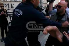Θερμό επεισόδιο στα δικαστήρια Ηρακλείου...Οι κάτοικοι ήθελαν να λιντσάρουν τους Ρουμάνους βιαστές/δολοφόνους της ηλικιωμένης...