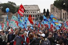 Χιλιάδες Ιταλοί διαδήλωσαν κατά των αλλαγών στο ασφαλιστικό
