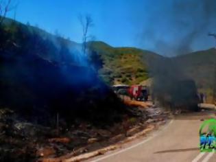 Φωτογραφία για Ηλεία: Λεωφορείο του ΚΤΕΛ κάηκε ολοσχερώς!