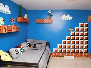 Φωτογραφία για Απίστευτο δωμάτιο με διακόσμηση Super Mario