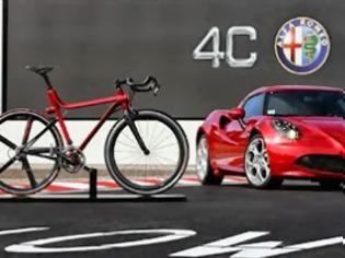 Φωτογραφία για Η νέα Alfa Romeo 4C και σε… ποδήλατο!