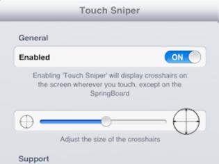 Φωτογραφία για TouchSniper: Cydia tweak free new