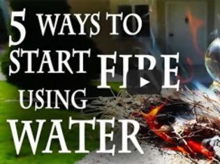Φωτογραφία για Πως να ανάψετε μια φωτιά χρησιμοποιώντας… νερό [Video]