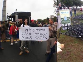 Φωτογραφία για ΗΠΑ: Διαδηλωτές μπροστά απο τον Λευκό Οίκο!