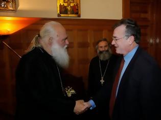Φωτογραφία για Συνάντηση Υφυπουργού Εξωτερικών Άκη Γεροντόπουλου με Αρχιεπίσκοπο Ιερώνυμο και διήμερη επίσκεψη στον Λίβανο
