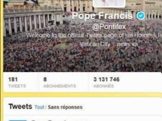 Φωτογραφία για Ο λογαριασμός του Πάπα στο twitter ξεπέρασε τους 10 εκ. followers
