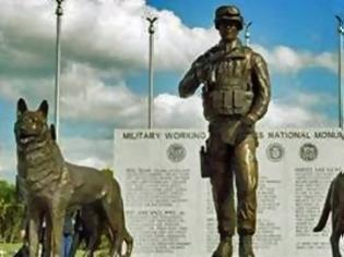 Φωτογραφία για ΗΠΑ: Τιμούν σκύλους - στρατιώτες με μνημείο