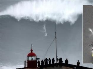 Φωτογραφία για Σέρφινγκ σε κύμα 30 μέτρων! Ίσως το μεγαλύτερο στην Ευρώπη! [Video]