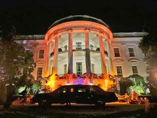 Φωτογραφία για Ο Λευκός Οίκος «βάφτηκε» πορτοκαλί, για τον εορτασμό του Halloween