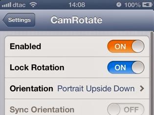 Φωτογραφία για CamRotate: Cydia tweak update 1.0-8