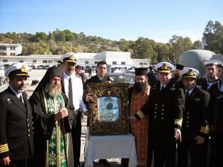 Φωτογραφία για Μεταφορά Ιεράς Εικόνας Παναγίας Χοζεβιώτισσας από το Πολεμικό Ναυτικό