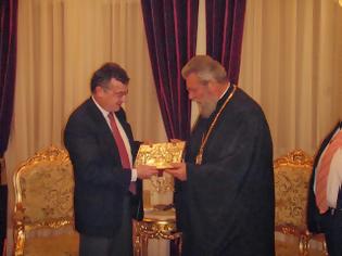 Φωτογραφία για Συνάντηση Άκη Κυριάκου Γεροντόπουλου με τον Αρχιεπίσκοπο Κύπρου κ.κ.Χρυσόστομο