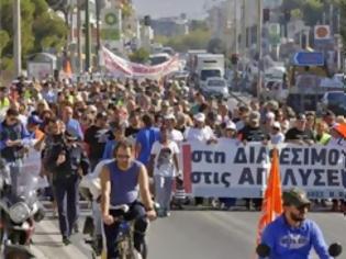 Φωτογραφία για «Πεζοπορία Διαμαρτυρίας των Σχολικών Φυλάκων από την Θεσ/νίκη στην Αθήνα»