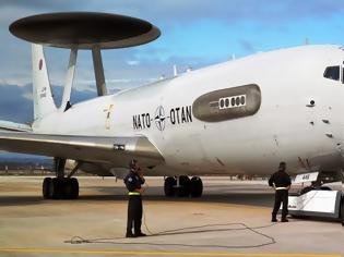 Φωτογραφία για Άφιξη ΝΑΤΟϊκού Αεροσκάφους E-3A AWACS στην 131ΣΜ
