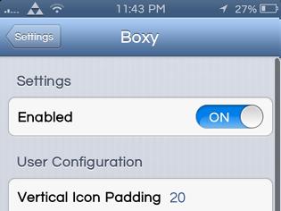Φωτογραφία για Boxy: Cydia tweak  new