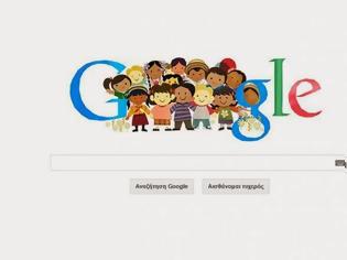 Φωτογραφία για Γιατί είναι γεμάτη παιδάκια η αρχική σελίδα της Google σήμερα;