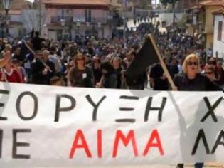 Φωτογραφία για Συγκέντρωση διαμαρτυρίας στις Σκουριές