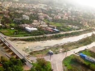 Φωτογραφία για Βιβλική καταστροφή προδίδουν οι αεροφωτογραφίες πάνω από το «δολοφονικό» ποτάμι της Κρεμαστής στη Ρόδο