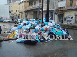 Φωτογραφία για Πύργος: Τα σκουπίδια φράζουν πεζοδρόμια και δρόμους - Αφόρητη η κατάσταση!