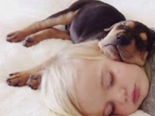 Φωτογραφία για Η ιστορία αγάπης και... ύπνου μέρος 2ο -Το μωρό και ο σκύλος που «έλιωσαν» το Ιντερνετ σε νέες περιπέτειες [εικόνες]