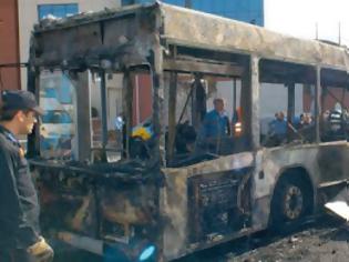 Φωτογραφία για Στις φλόγες λεωφορείο του ΟΑΣΑ στη Λ.Κηφισού