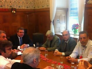 Φωτογραφία για Συνάντηση του Δ.Σ. του ΙΣΑ με τον Πρόεδρο του κόμματος των Ανεξάρτητων Ελλήνων κ. Παναγιώτη Καμμένο για την Δημόσια Υγεία και την ΠΦΥ