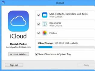 Φωτογραφία για iCloud Control Panel 3.1 με υποστήριξη Windows 8.1