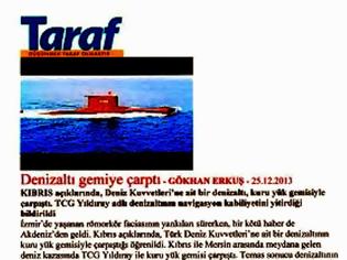 Φωτογραφία για Τουρκία: «Κατάφεραν» και… έριξαν υποβρύχιο πάνω σε φορτηγό πλοίο