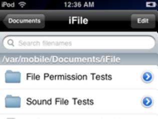 Φωτογραφία για iFile: Cydia tweak update v2.0.0-1