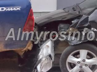 Φωτογραφία για Τροχαίο ατύχημα στο κέντρο του Αλμυρού