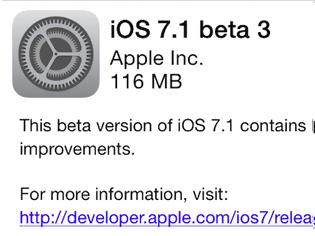 Φωτογραφία για Το ios 7.1 beta 3 είναι ακόμη ασφαλές για το jailbreak....δείτε το