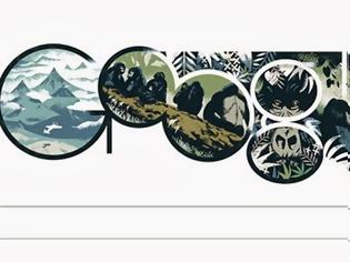 Φωτογραφία για Η Google τιμά με το σημερινό της doodle την Νταϊάν Φόσεϊ