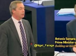 Φωτογραφία για Κι άλλη σφαλιάρα του Farage στο Σαμαρά