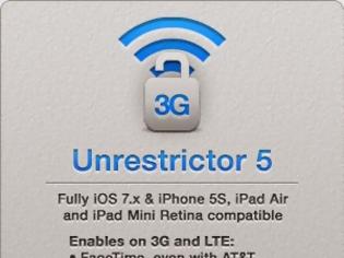 Φωτογραφία για 3G Unrestrictor 5 (iOS 7 & 6):  Cydia tweak update v5.7.2-1