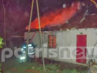 Φωτογραφία για Πύργος: Η Πυρκαγιά κατέστρεψε ολοσχερώς το σπίτι στο Κατάκολο
