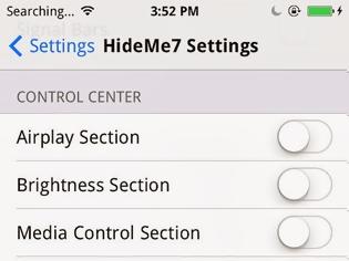 Φωτογραφία για HideMe7: Cydia tweak new ($0.99) ...κρύψτε οτιδήποτε σας ενοχλεί