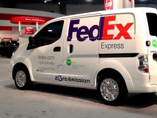 Φωτογραφία για Δοκιμές στην Αμερικανική Ήπειρο, για τo ηλεκτροκίνητο e-NV200 της Nissan, από τις ταχυδρομικές υπηρεσίες FedEx των ΗΠΑ και της Βραζιλίας, αντίστοιχα