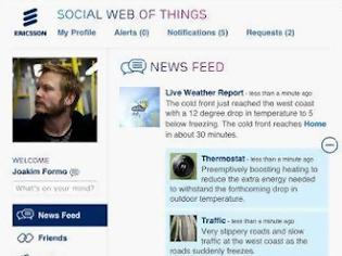 Φωτογραφία για Μια ματιά στο Διαδικτυωμένο μέλλον από το Ericsson Social Web of Things
