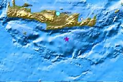 Ισχυρός σεισμός 4.8 ρίχτερ πριν λίγο στην Κρήτη