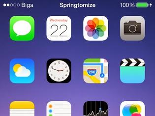 Φωτογραφία για Springtomize 3 - iOS 7: Cydia tweak ...το tweak που όλοι περιμέναμε είναι διαθέσιμο