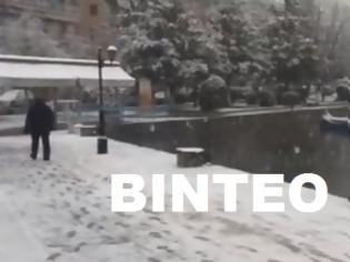 Φωτογραφία για Βίντεο από την σφοδρή χιονόπτωση στην Καστοριά!